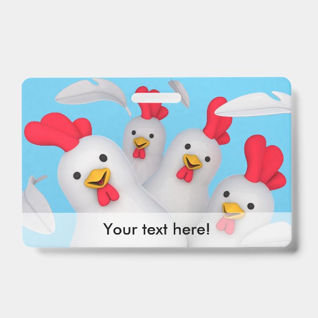Happy hen clipart ausweis (Vorderseite)