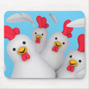 Happy hen clipart mousepad