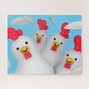 Happy hen clipart puzzle