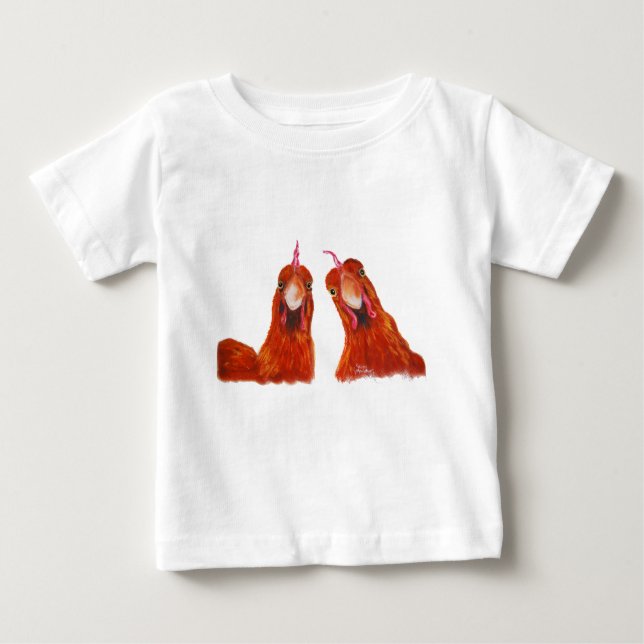 Happy Hens Chicken ' HARRIET & HUMBUG ' Baby/Kids Baby T-shirt (Vorderseite)