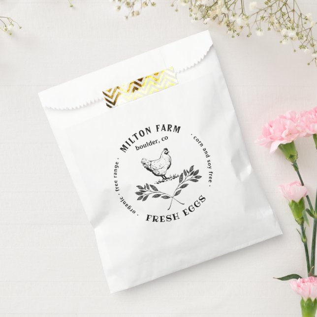 Happy Hens Laurel Branch Egg Products Bevorzugungs Geschenktütchen (Versiegelt)