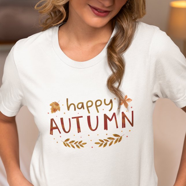 Happy Herbst ,Fall Vibes T-Shirt (Von Creator hochgeladen)