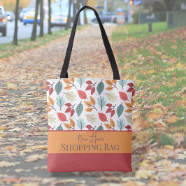Happy Herbst personalisierte Blätter Muster