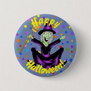 Happy Hexe Halloween Button