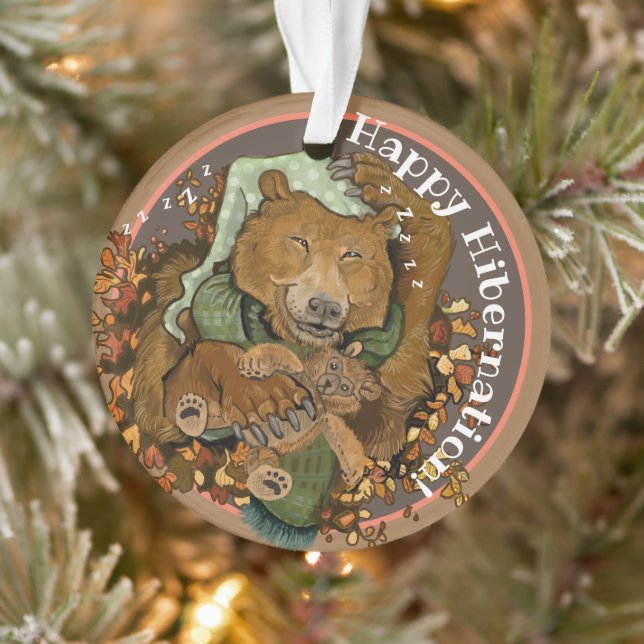 Happy Hibernation Cuddly Bären Ornament (Baum)