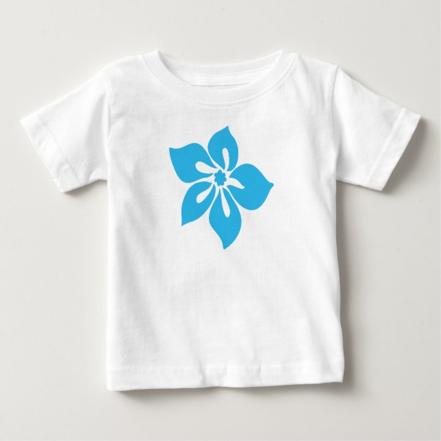 Happy Hibiskus Säugling T-Shirt (Vorderseite)