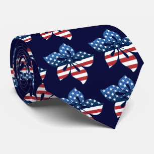 Happy Hibiskus USA Necktie Krawatte