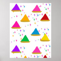 Happy Hindu Festival Moon and Stars