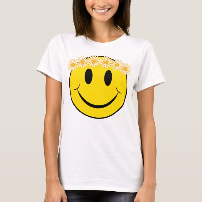 Happy Hippie Face T-Shirt (Vorderseite)