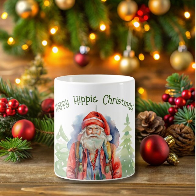 Happy Hippie Weihnachts-Tasse Kaffeetasse (Von Creator hochgeladen)