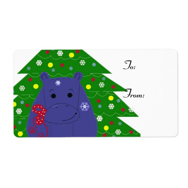 Happy Hippo Christmas Design (Vorne)