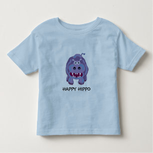 Happy Hippo Kleinkind T-shirt