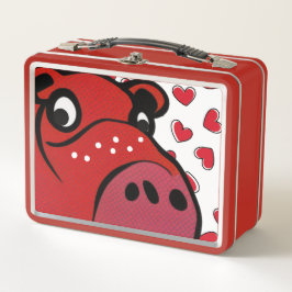 Happy Hippo Metall Brotdose