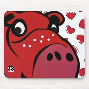 Happy Hippo Mousepad