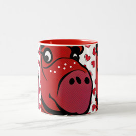Happy Hippo Zweifarbige Tasse