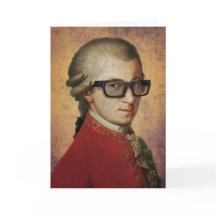 Happy Hipster Mozart Funny Glasses