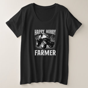 Happy Hobby Bauer Design for Patriotic Bauern Große Größe T-Shirt