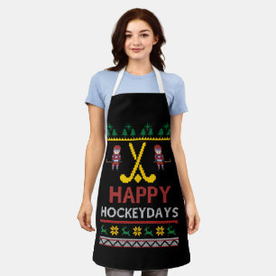 Happy Hockeydays Hockey Weihnachtsgeschenk Weihnac Schürze