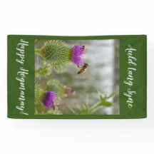 Happy Hogmanay Auld Lang Syne Thistle