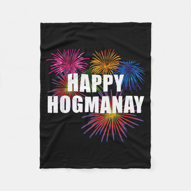 Happy Hogmanay Scotland New Years Eve Womens Top  Fleecedecke (Vorderseite)