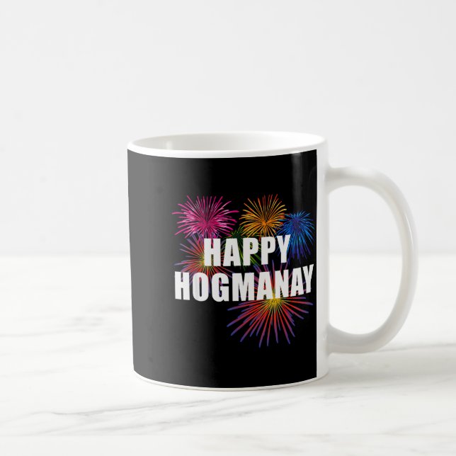 Happy Hogmanay Scotland New Years Eve Womens Top  Kaffeetasse (Rechts)