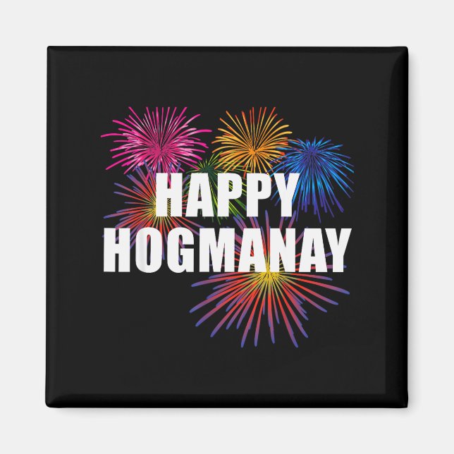Happy Hogmanay Scotland New Years Eve Womens Top  Magnet (Vorne)