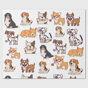 Happy Hogs Geschenkpapier