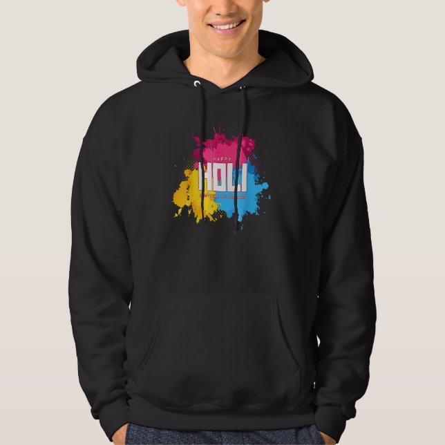 Happy Holi 2022 Indian Celebration Colors India Hi Hoodie (Vorderseite)