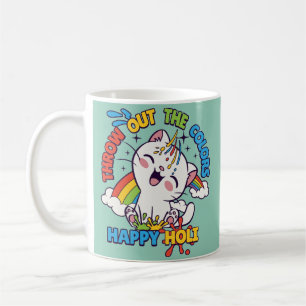 Happy Holi Cat Kaffeetasse