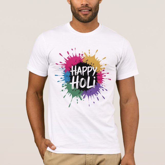Happy Holi - Color Splash T-Shirt (Vorderseite)