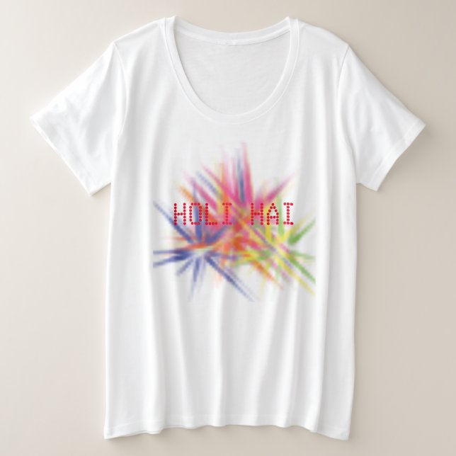 Happy Holi, Farbfestival, Holi-hai-T - Shirt (Design vorne)