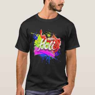 Happy Holi Festival der Farbe, feiern diese Hindu T-Shirt