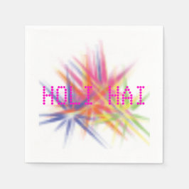 Happy Holi, Festival der Farben, holi-hai Papier Serviette