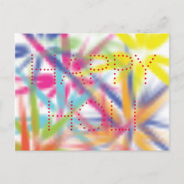 Happy Holi, Festival der Farben, holi hai Postkarte