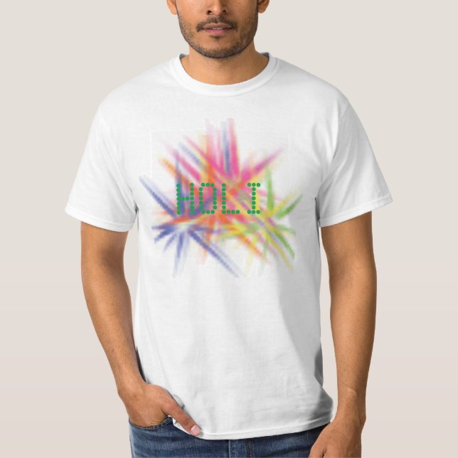 Happy Holi, Festival der Farben, holi hai T-Shirt (Vorderseite)