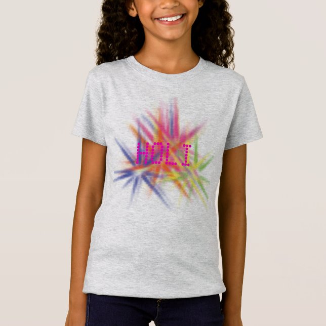 Happy Holi, Festival der Farben, holi hai T-Shirt (Vorderseite)