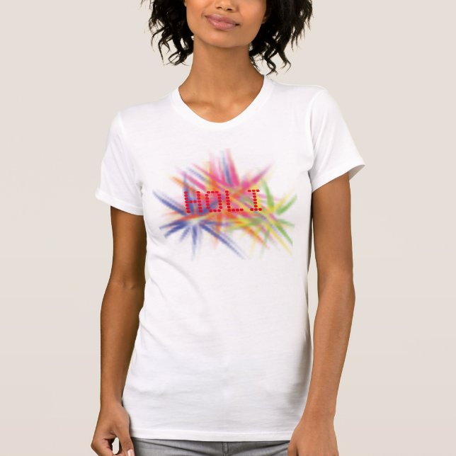 Happy Holi, Festival der Farben, holi hai T-Shirt (Vorderseite)