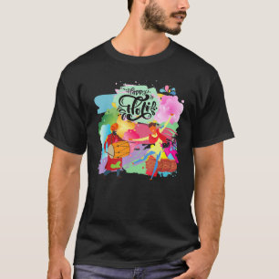Happy Holi Festival Powder 2022 India Colors Hindu T-Shirt