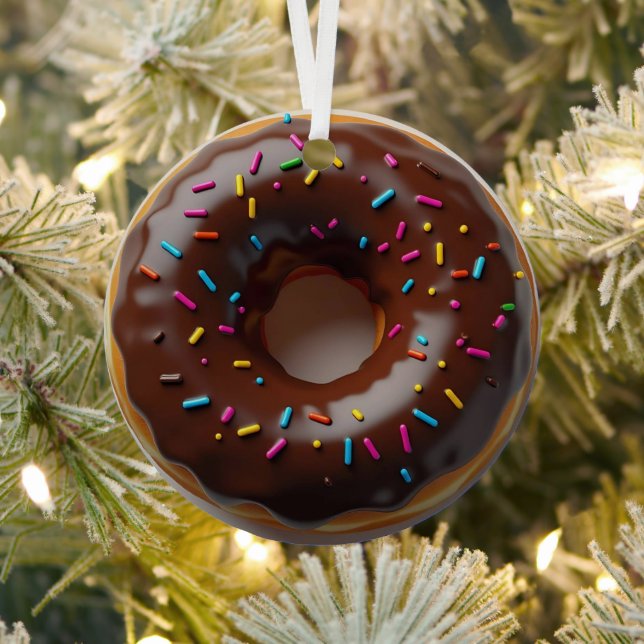 Happy Holi-glaze Donut Personalisierte Weihnachten Ornament Aus Metall (InSitu)