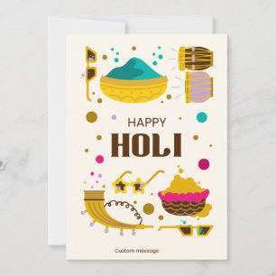Happy Holi Grußkarte! Feiertagskarte