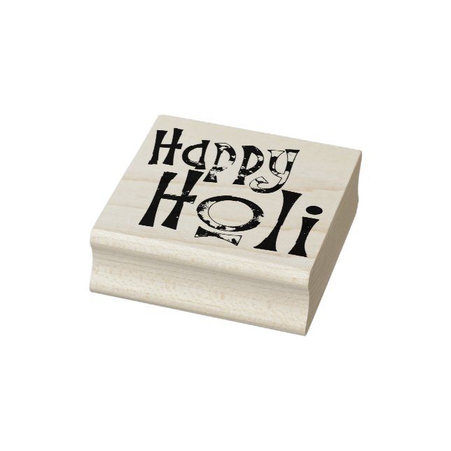 HAPPY HOLI! - Ihre besten Wünsche für alle Mensche Gummistempel (Stempel)