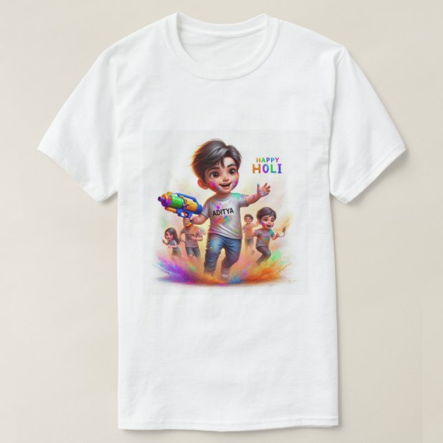 Happy Holi  T-Shirt (Design vorne)