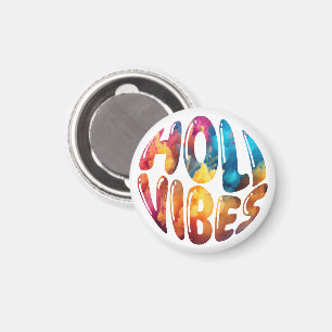 Happy Holi Vibes Hands Hindu Holi Festival Geschen Magnet