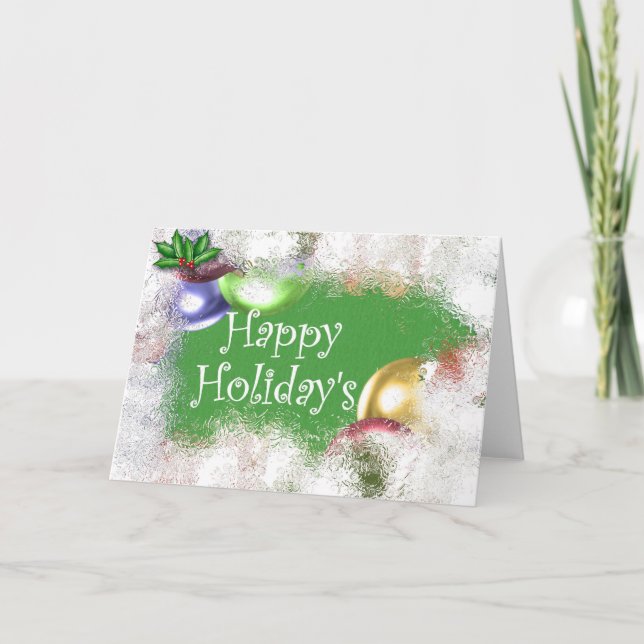 Happy Holiday&apos Feiertagskarte (Vorderseite)