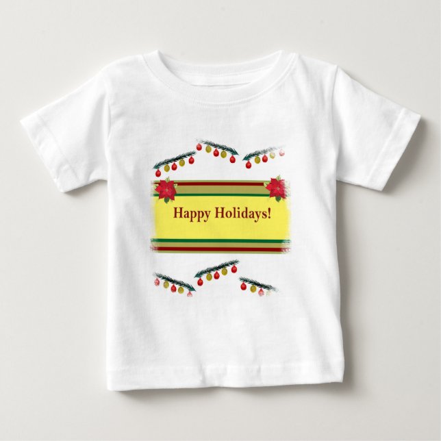 Happy Holiday Baby Shirt (Vorderseite)