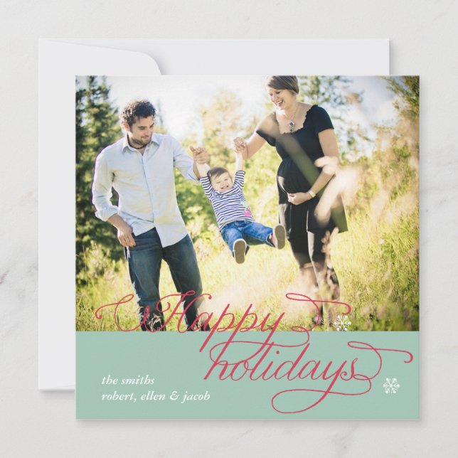 Happy Holiday Card Feiertagskarte (Vorderseite)