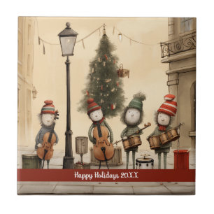 Happy Holiday Custom Holiday Trivet Fliese