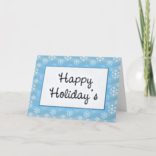Happy Holiday Feiertagskarte (Vorderseite)