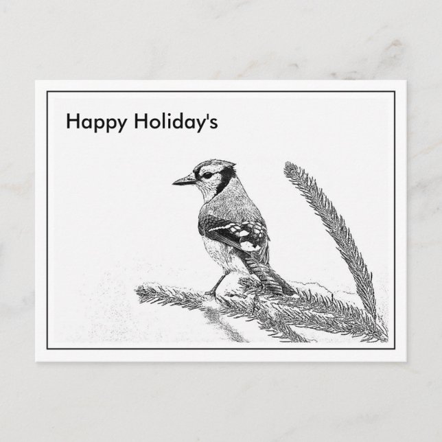Happy Holiday Feiertagspostkarte (Vorderseite)