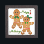 Happy Holiday Gingerbread Man Boy Girl Schachtel<br><div class="desc">You are viewing The Lee Hiller Designs Collection of Home and Office Decor,  Apparel,  Gifts and Collectibles. The Designs inklusive Lee Hiller Fotogray and Mixed Media Digital Art Collection. You can view her Nature fotogray at http://HikeOurPlanet.com/ and follow her hiking blog within Hot Springs National Park.</div>